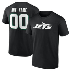 New York Jets Big & Tall Team Authentic Custom T-Shirt - Black - NFL