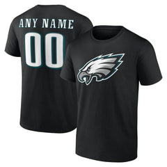 Philadelphia Eagles Big & Tall Team Authentic Custom T-Shirt - Black - NFL