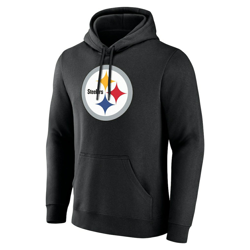 Pittsburgh Steelers Big & Tall Team Authentic Custom Hoodie - Black - NFL