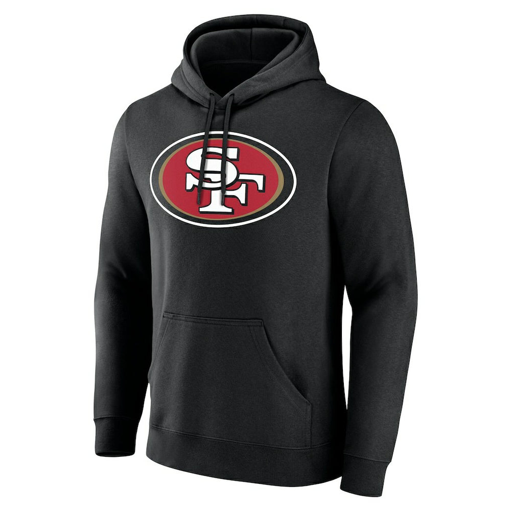San Francisco 49ers Big & Tall Team Authentic Custom Hoodie - Black - NFL