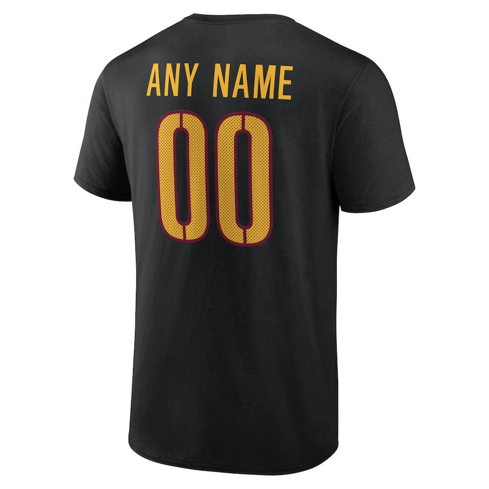 Washington Commanders Big & Tall Team Authentic Custom T-Shirt - Black - NFL
