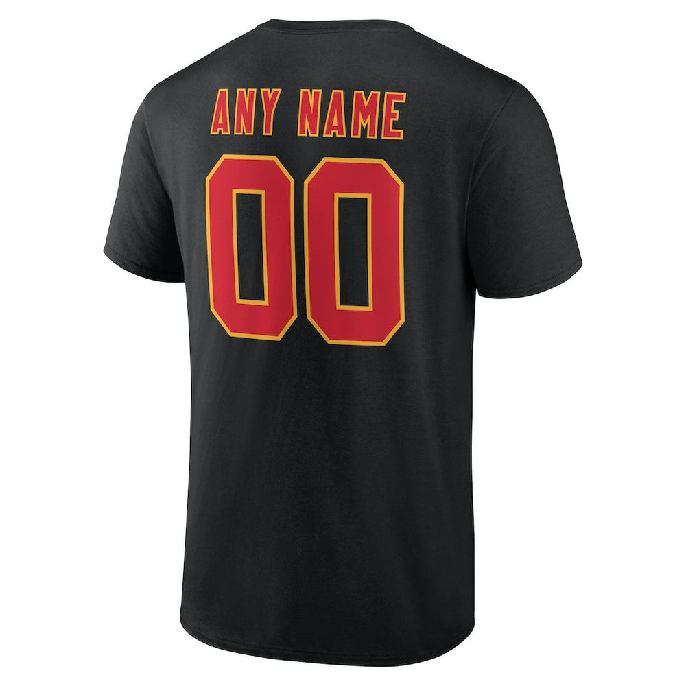 Kansas City Chiefs Big & Tall Team Authentic Custom T-Shirt - Black - NFL