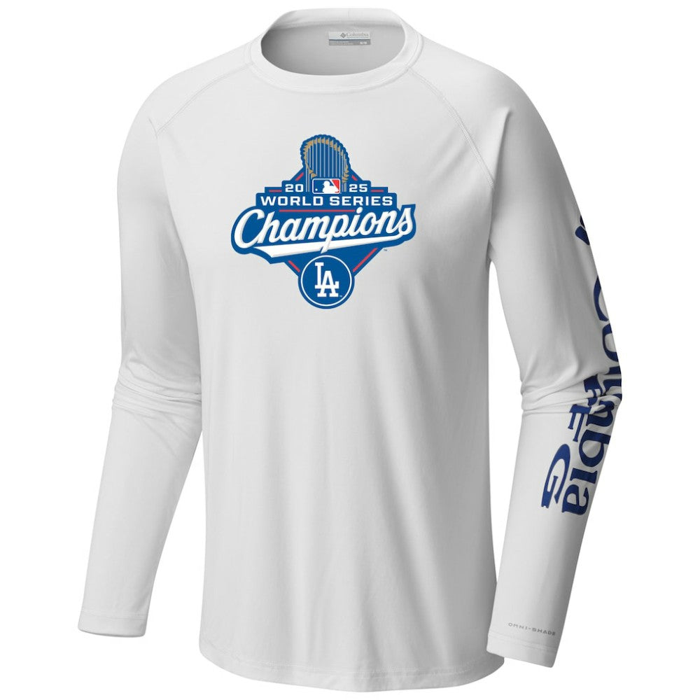 Los Angeles Dodgers Columbia 2025 World Series Champions Terminal Tackle Long Sleeve T-Shirt Near Me