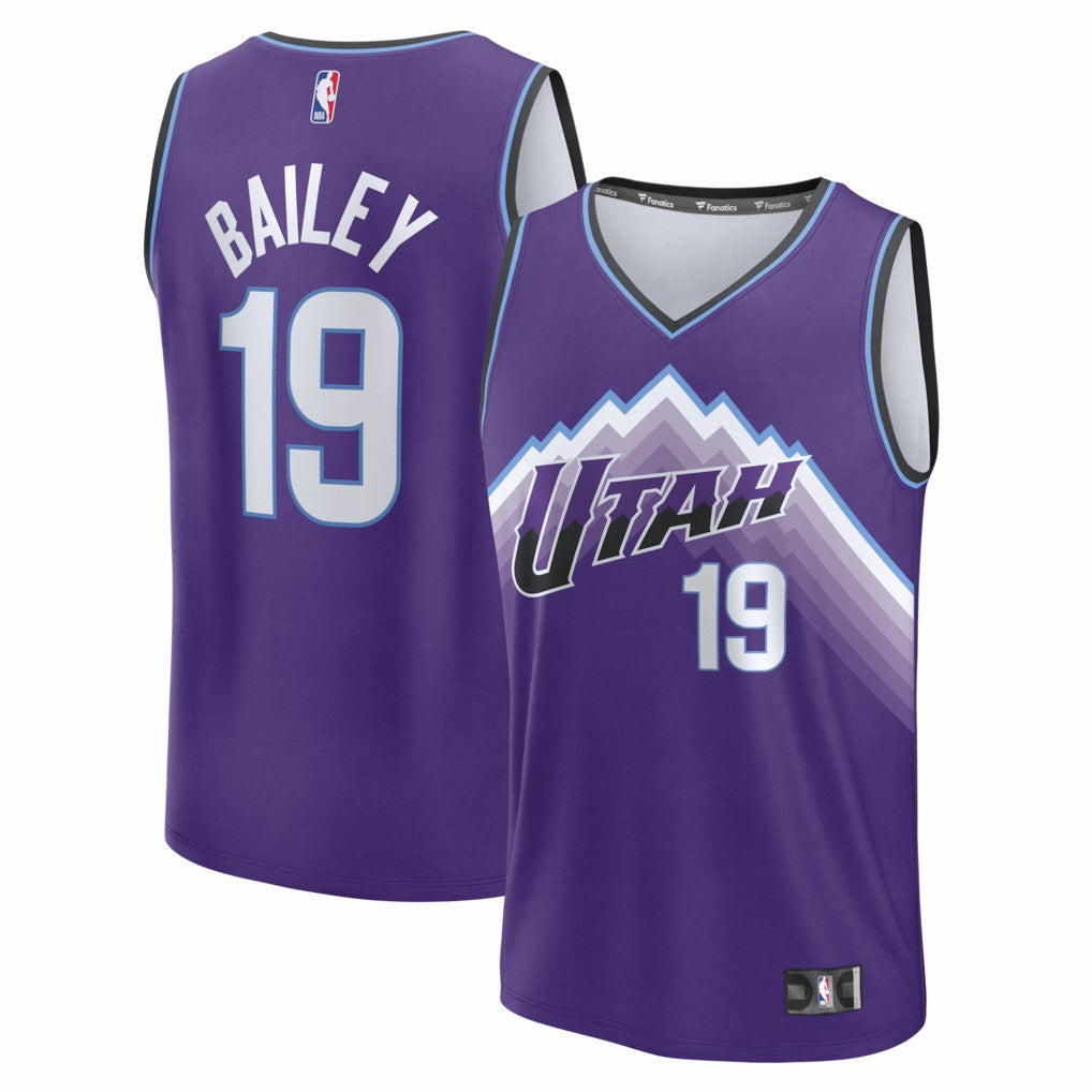 Fanatics Ace Bailey Utah Jazz Fast Break Replica Jersey Purple Icon Edition