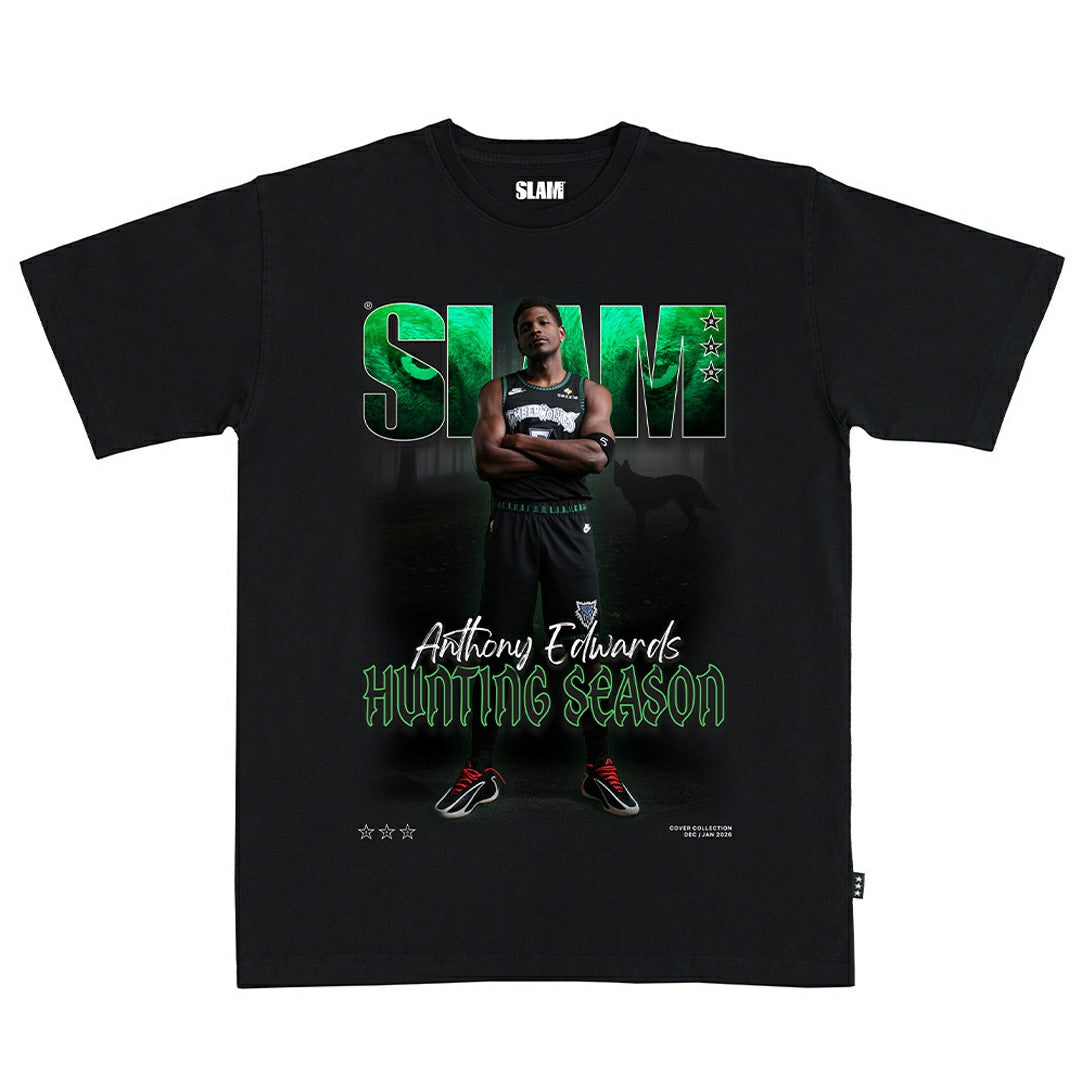 Anthony Edwards Minnesota Timberwolves SLAM Unisex Cover T-Shirt Black