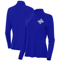 Los Angeles Dodgers Antigua Women's 2025 World Series Champions Intent Quarter-Zip Pullover for sale