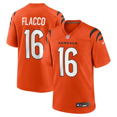 Joe Flacco Cincinnati Bengals Alternate Game Jersey - Orange - Nike