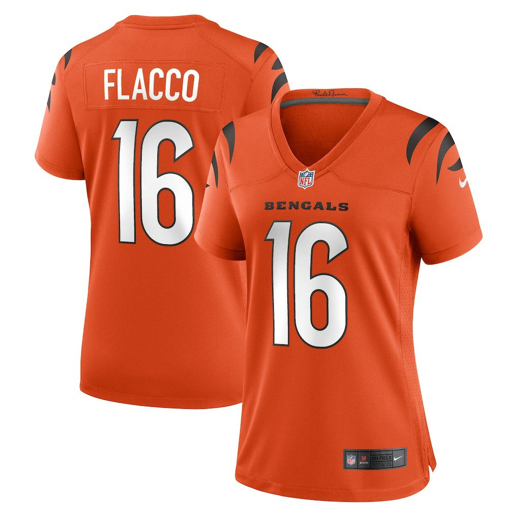 Joe Flacco Cincinnati Bengals Women's Alternate Game Jersey - Orange - Nike