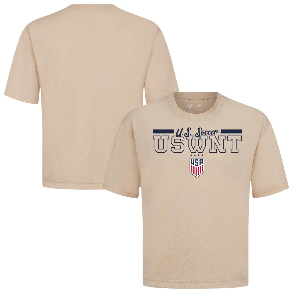 USWNT Levelwear Vanguard Luxe Signature T-Shirt Khaki