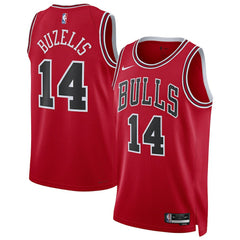 Nike Matas Buzelis Chicago Bulls Unisex Swingman Player Jersey Icon Editi- Red