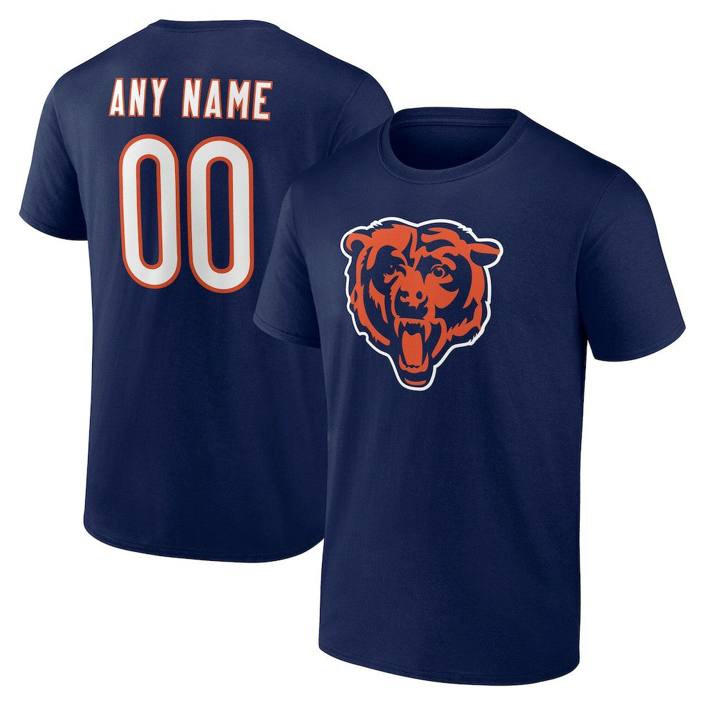 Chicago Bears Big & Tall Team Authentic Custom T-Shirt - Navy - NFL