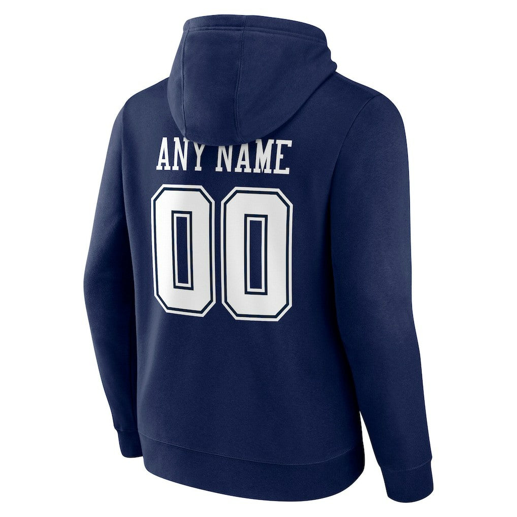 Dallas Cowboys Big & Tall Team Authentic Custom Hoodie - Navy - NFL
