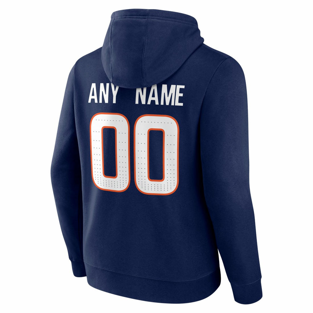 Denver Broncos Big & Tall Team Authentic Custom Hoodie - Navy - NFL