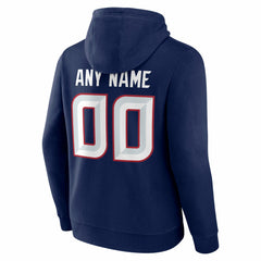 Houston Texans Big & Tall Team Authentic Custom Hoodie - Navy - NFL