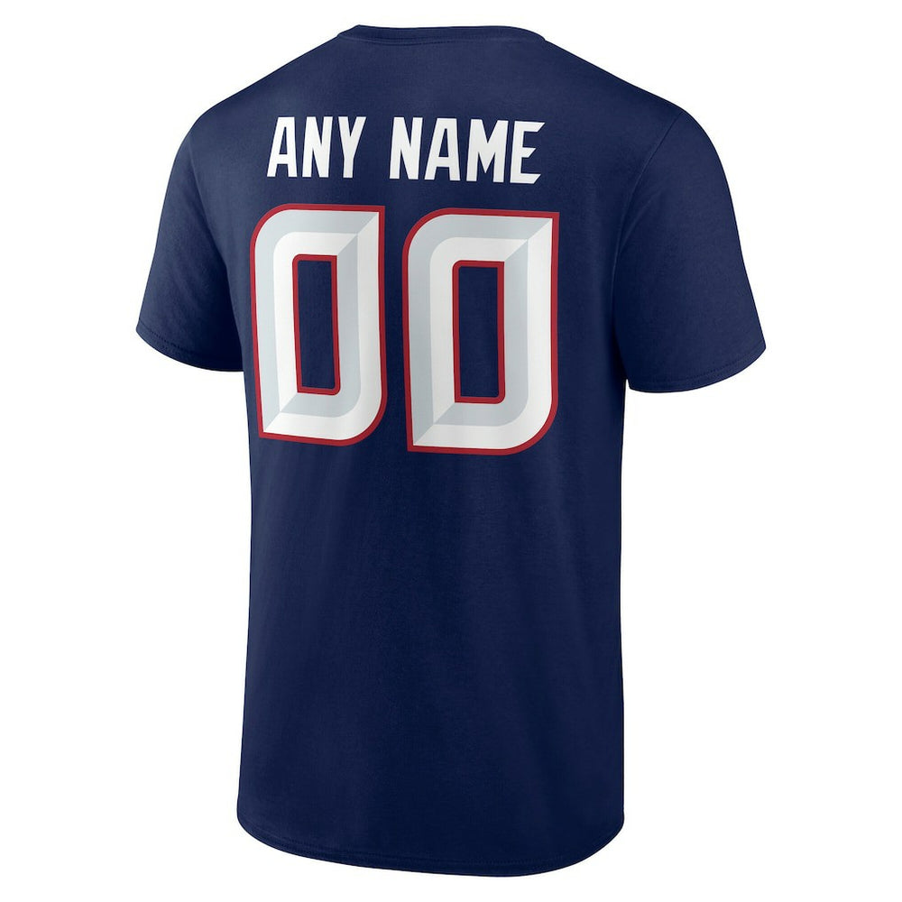 Houston Texans Big & Tall Team Authentic Custom T-Shirt - Navy - NFL