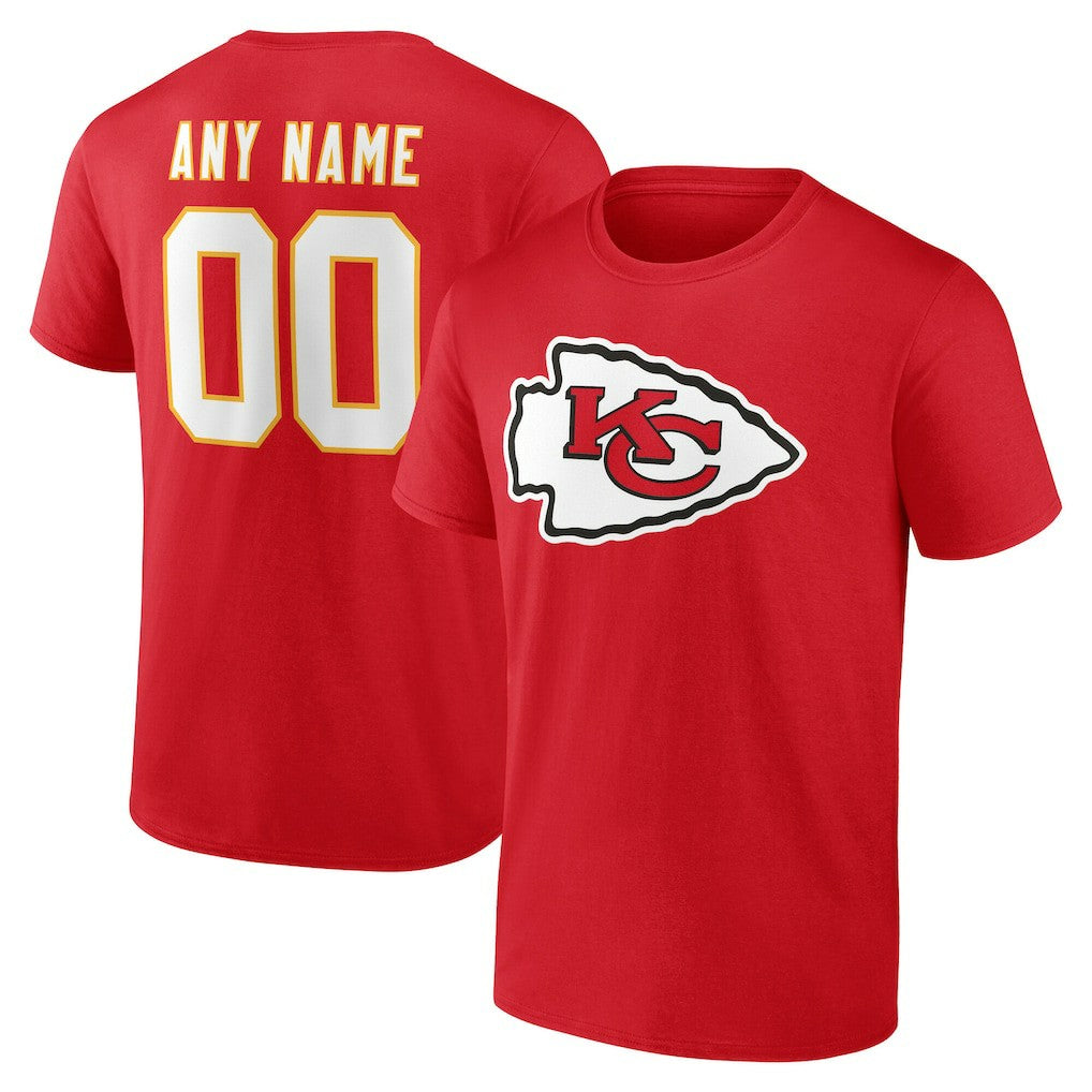 Kansas City Chiefs Big & Tall Team Authentic Custom T-Shirt - Red - NFL
