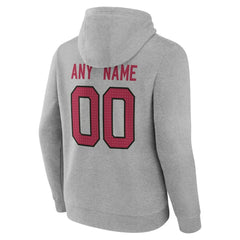 Arizona Cardinals Big & Tall Team Authentic Custom Hoodie - Gray - NFL