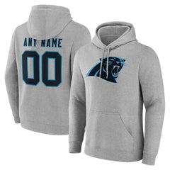 Carolina Panthers Big & Tall Team Authentic Custom Hoodie - Gray - NFL