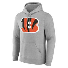 Cincinnati Bengals Big & Tall Team Authentic Custom Hoodie - Gray - NFL