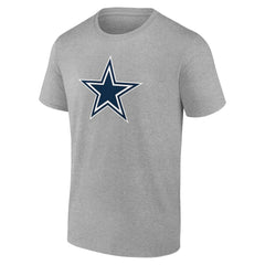 Dallas Cowboys Big & Tall Team Authentic Custom T-Shirt - Gray - NFL