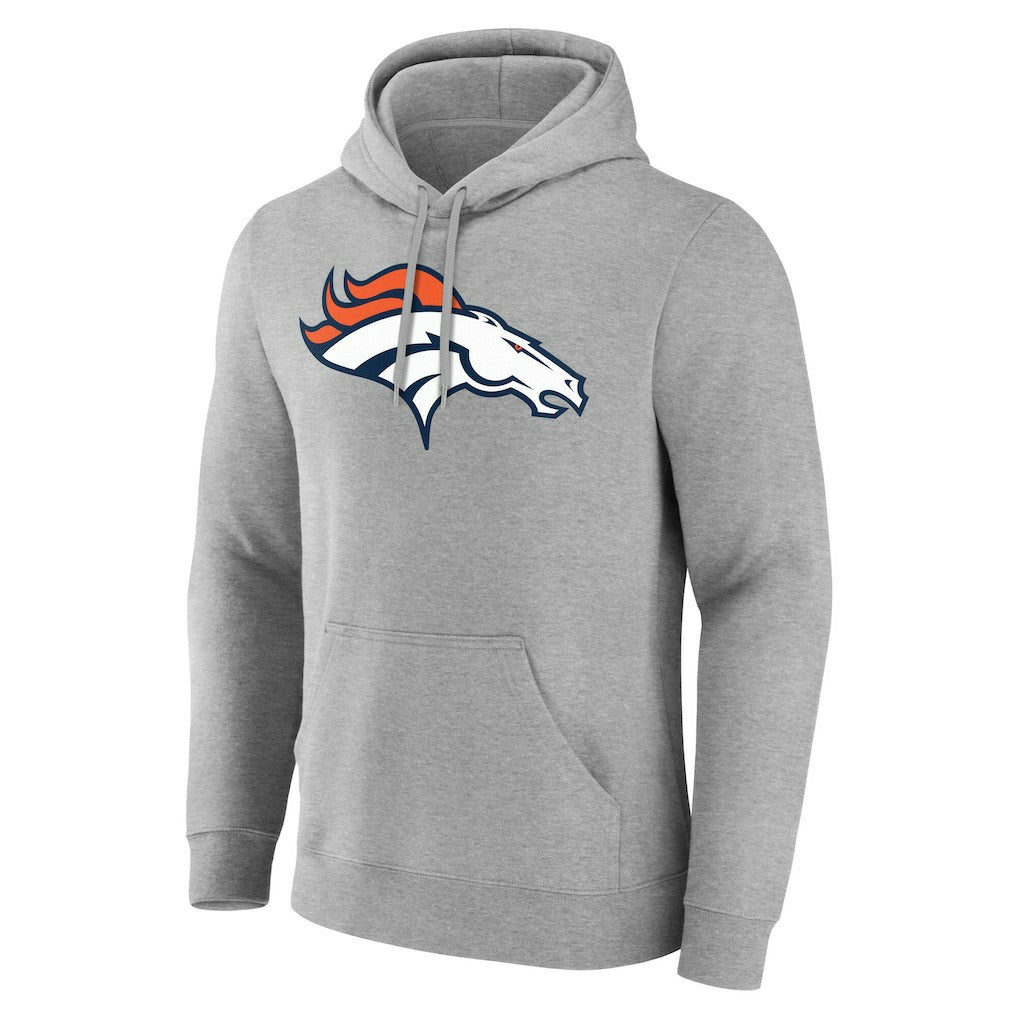 Denver Broncos Big & Tall Team Authentic Custom Hoodie - Gray - NFL