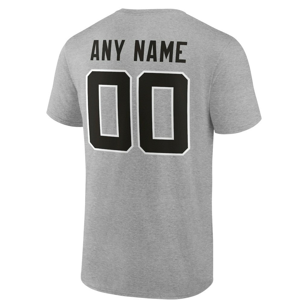 Jacksonville Jaguars Big & Tall Team Authentic Custom T-Shirt - Gray - NFL