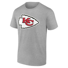 Kansas City Chiefs Big & Tall Team Authentic Custom T-Shirt - Gray - NFL