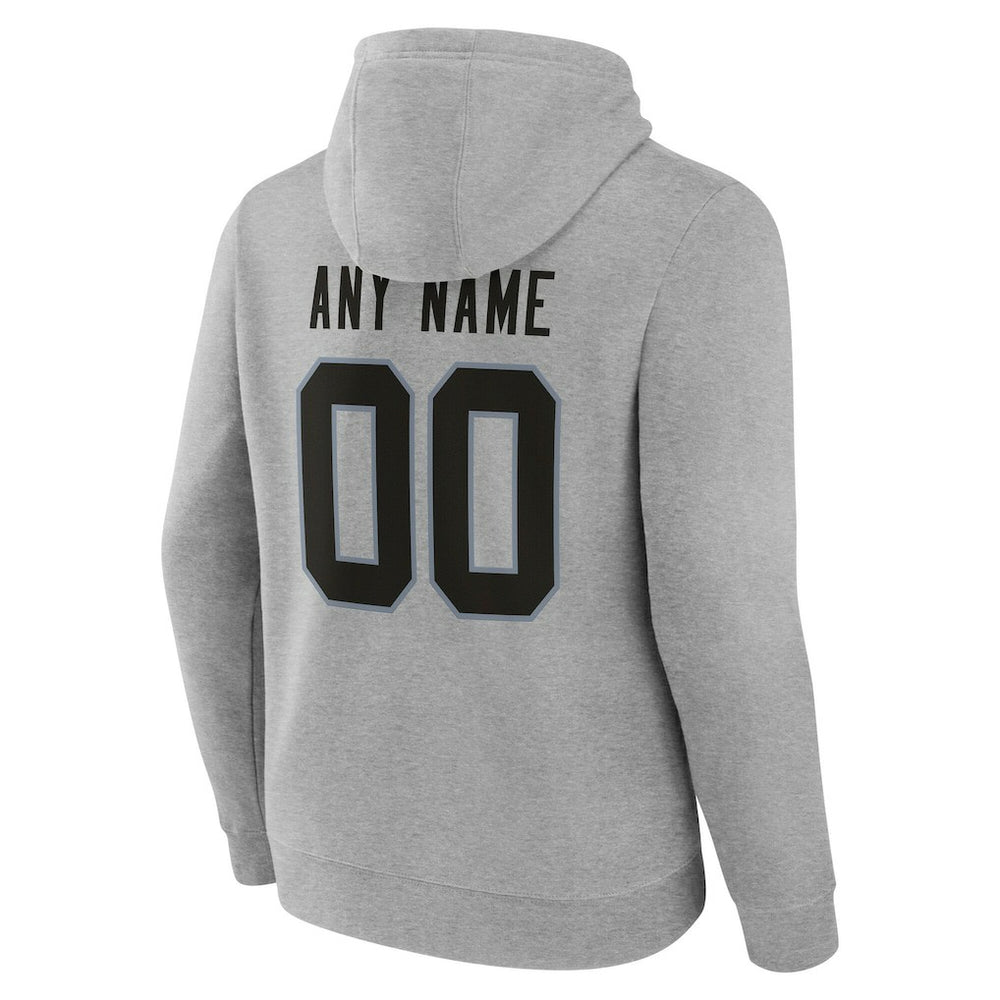 Las Vegas Raiders Big & Tall Team Authentic Custom Hoodie - Gray - NFL