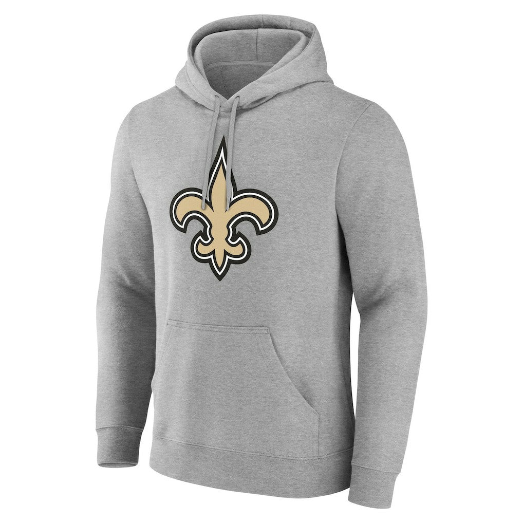 New Orleans Saints Big & Tall Team Authentic Custom Hoodie - Gray - NFL