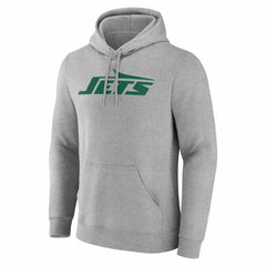New York Jets Big & Tall Team Authentic Custom Hoodie - Gray - NFL