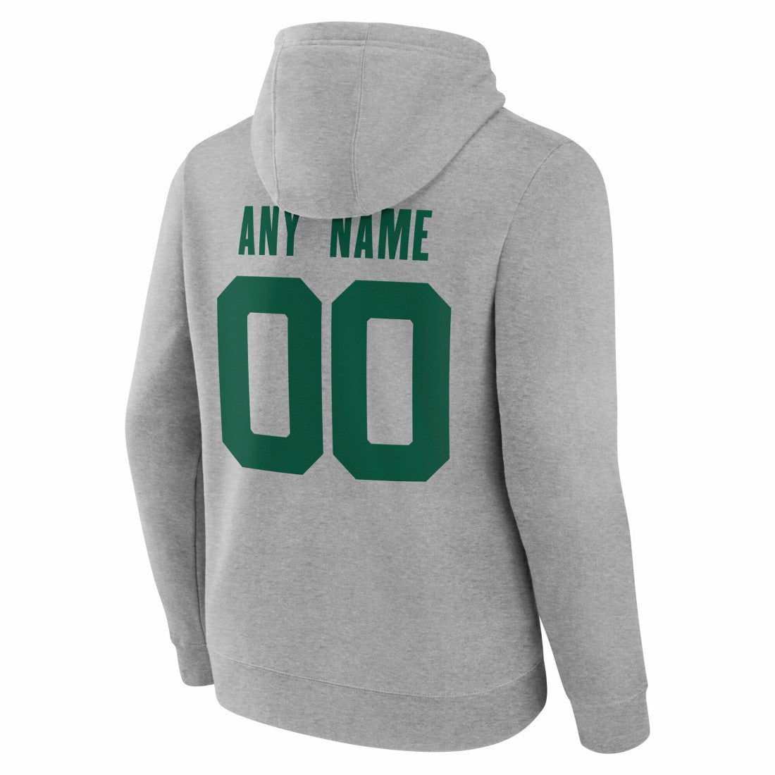 New York Jets Big & Tall Team Authentic Custom Hoodie - Gray - NFL