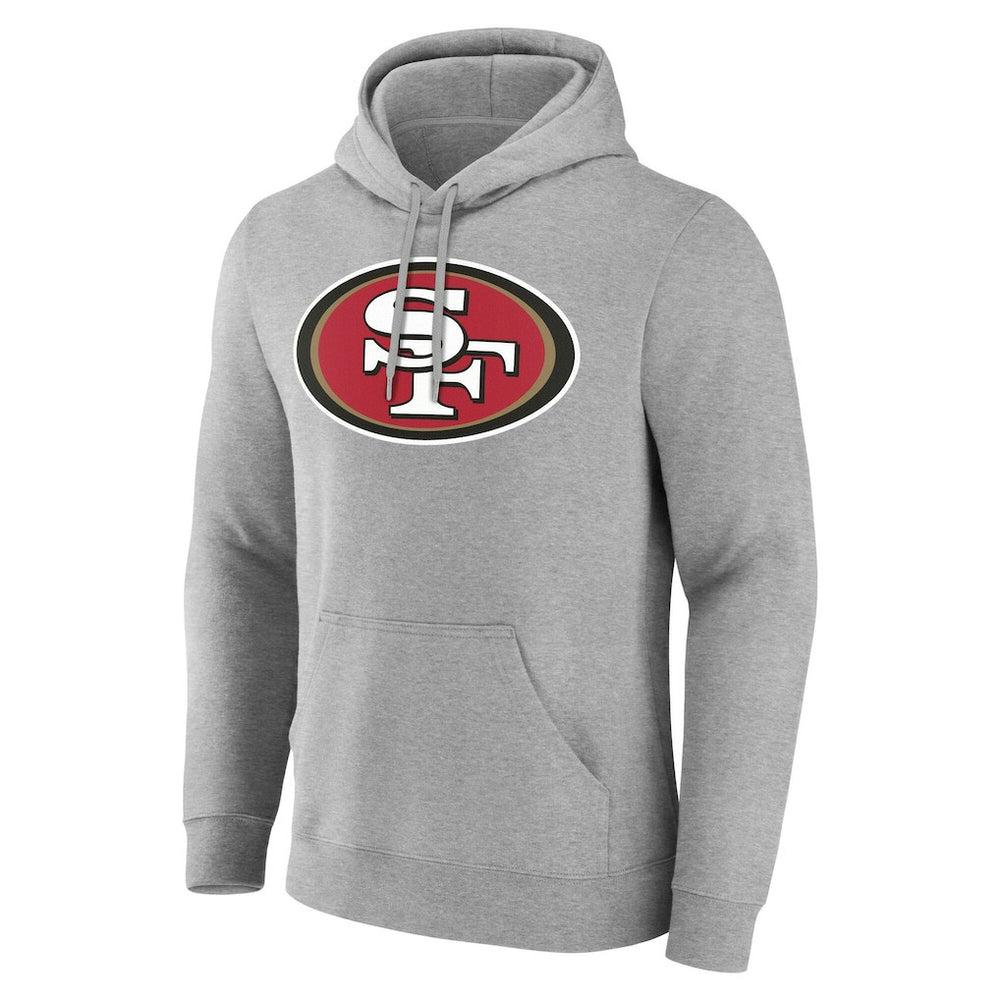 San Francisco 49ers Big & Tall Team Authentic Custom Hoodie - Gray - NFL