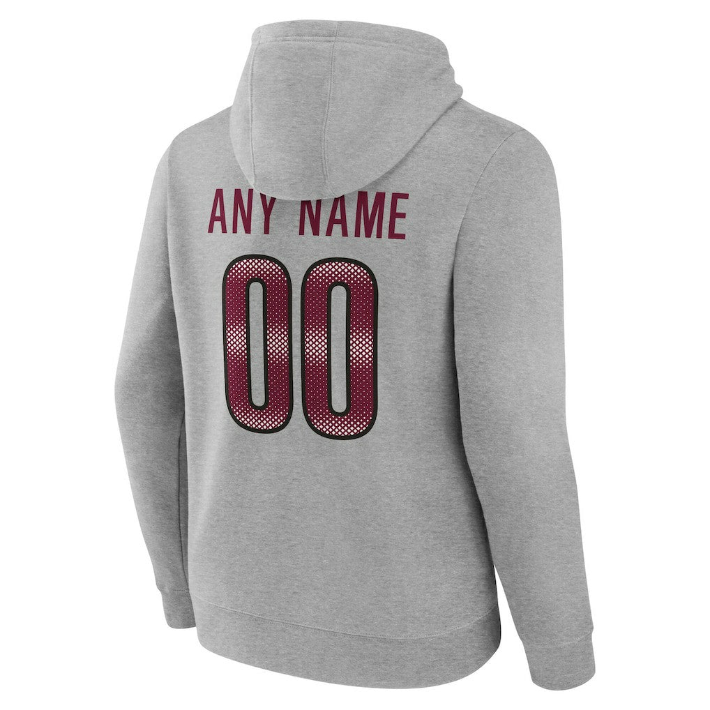 Washington Commanders Big & Tall Team Authentic Custom Hoodie - Gray - NFL