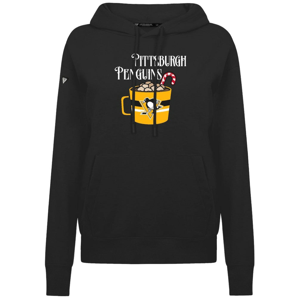 Pittsburgh Penguins Levelwear Women's Mellow Holiday Adorn Hoodie - Black | NHL discount