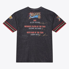 Mitchell & Ness Philadelphia 76ers Hardwood Classics Originals Collection 2000-2001 Team Roster T-Shirt Black