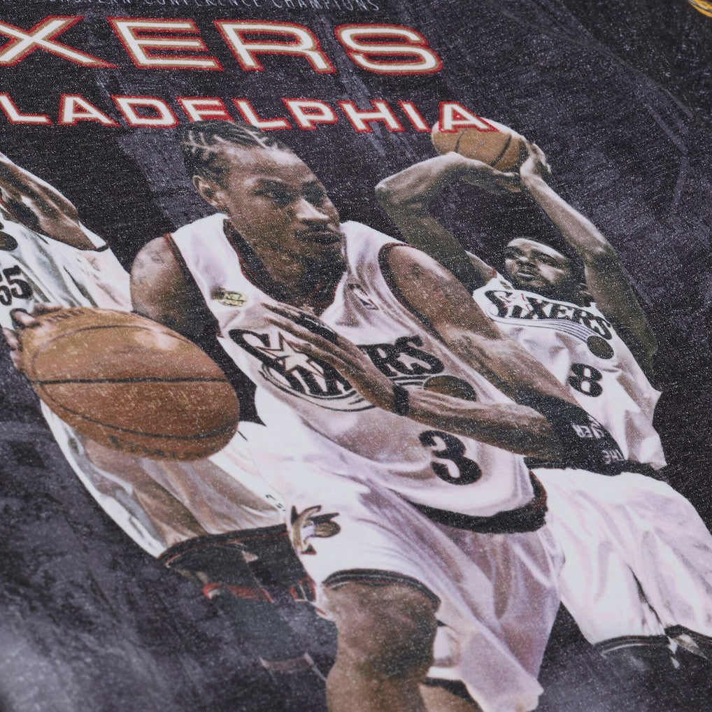 Mitchell & Ness Philadelphia 76ers Hardwood Classics Originals Collection 2000-2001 Team Roster T-Shirt Black