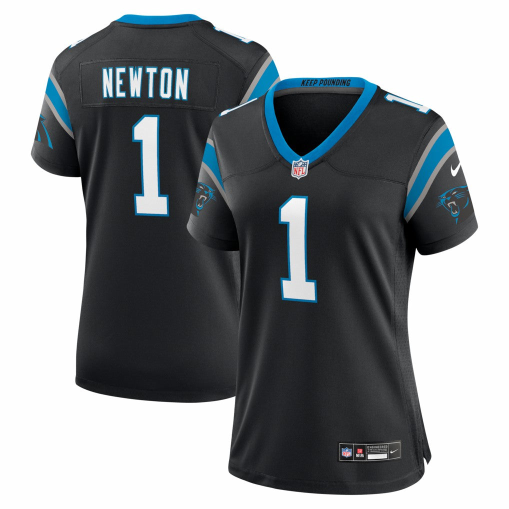 Cam Newton Carolina Panthers Women's Team Retired Game Jersey - Black - Nike