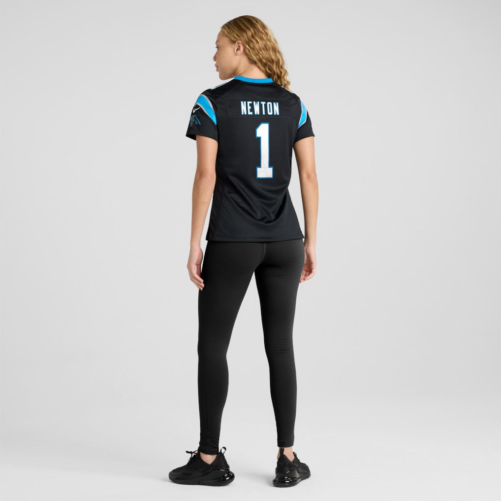 Cam Newton Carolina Panthers Women's Team Retired Game Jersey - Black - Nike