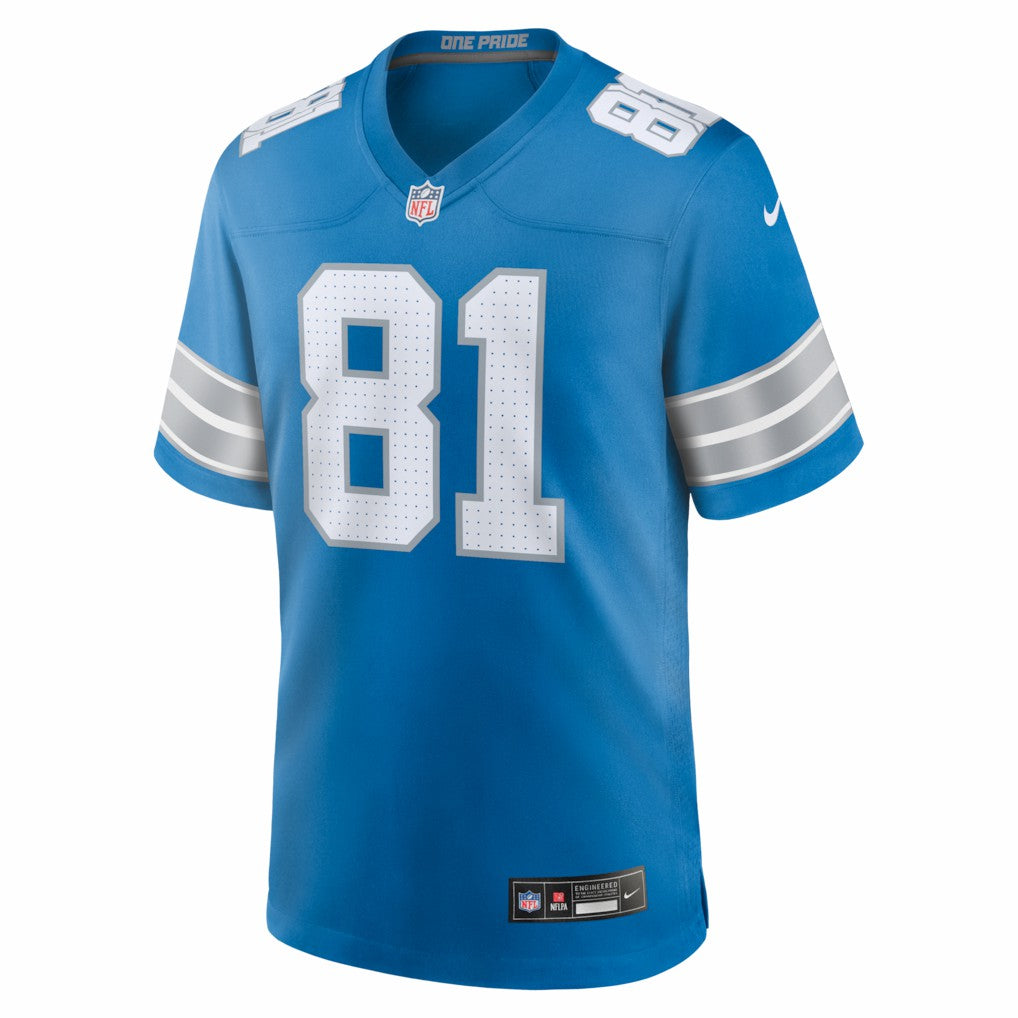 Calvin Johnson Detroit Lions Team Retired Game Jersey - Blue - Nike