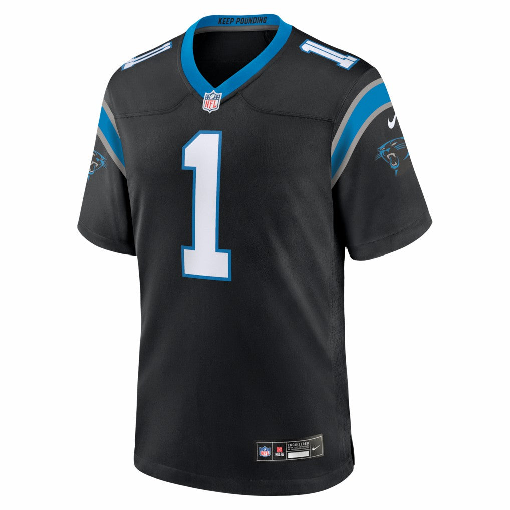 Cam Newton Carolina Panthers Team Retired Game Jersey - Black - Nike