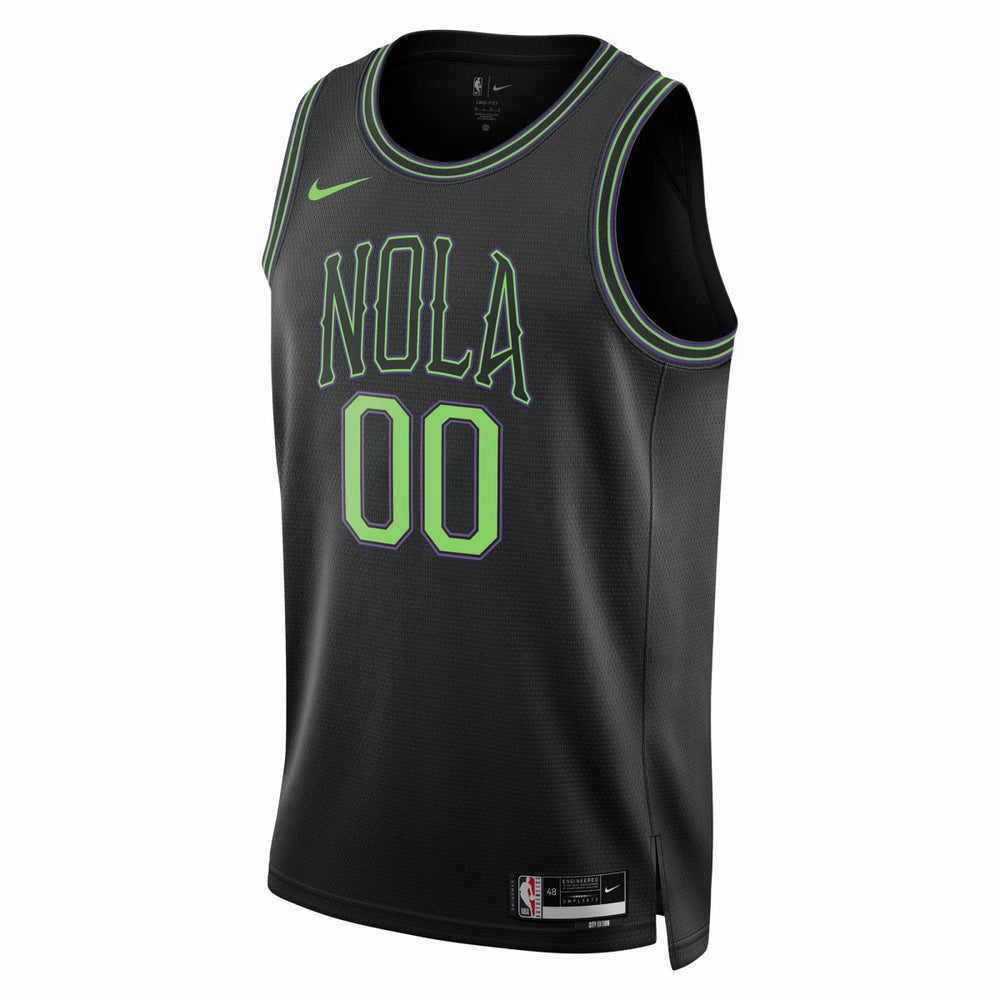 Nike New Orleans Pelicans Unisex 2025/26 City Edition Swingman Custom Jersey Black