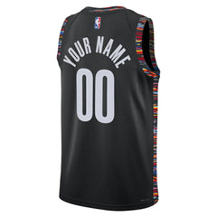 Nike Brooklyn Nets Unisex 2025/26 City Edition Swingman Custom Jersey Black