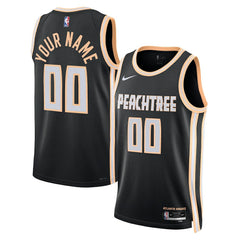 Nike Atlanta Hawks Unisex 2025/26 City Edition Swingman Custom Jersey Black