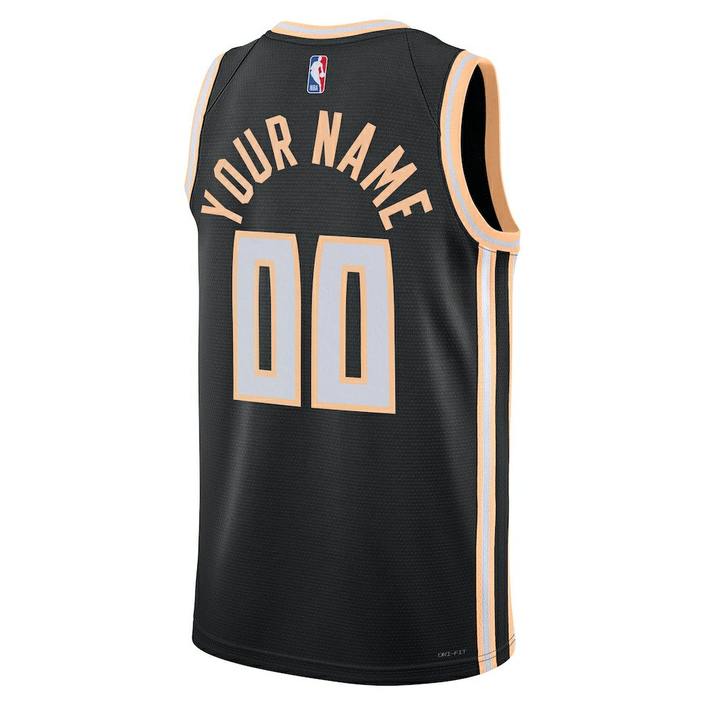 Nike Atlanta Hawks Unisex 2025/26 City Edition Swingman Custom Jersey Black