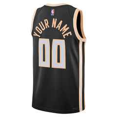 Nike Atlanta Hawks Unisex 2025/26 City Edition Swingman Custom Jersey Black