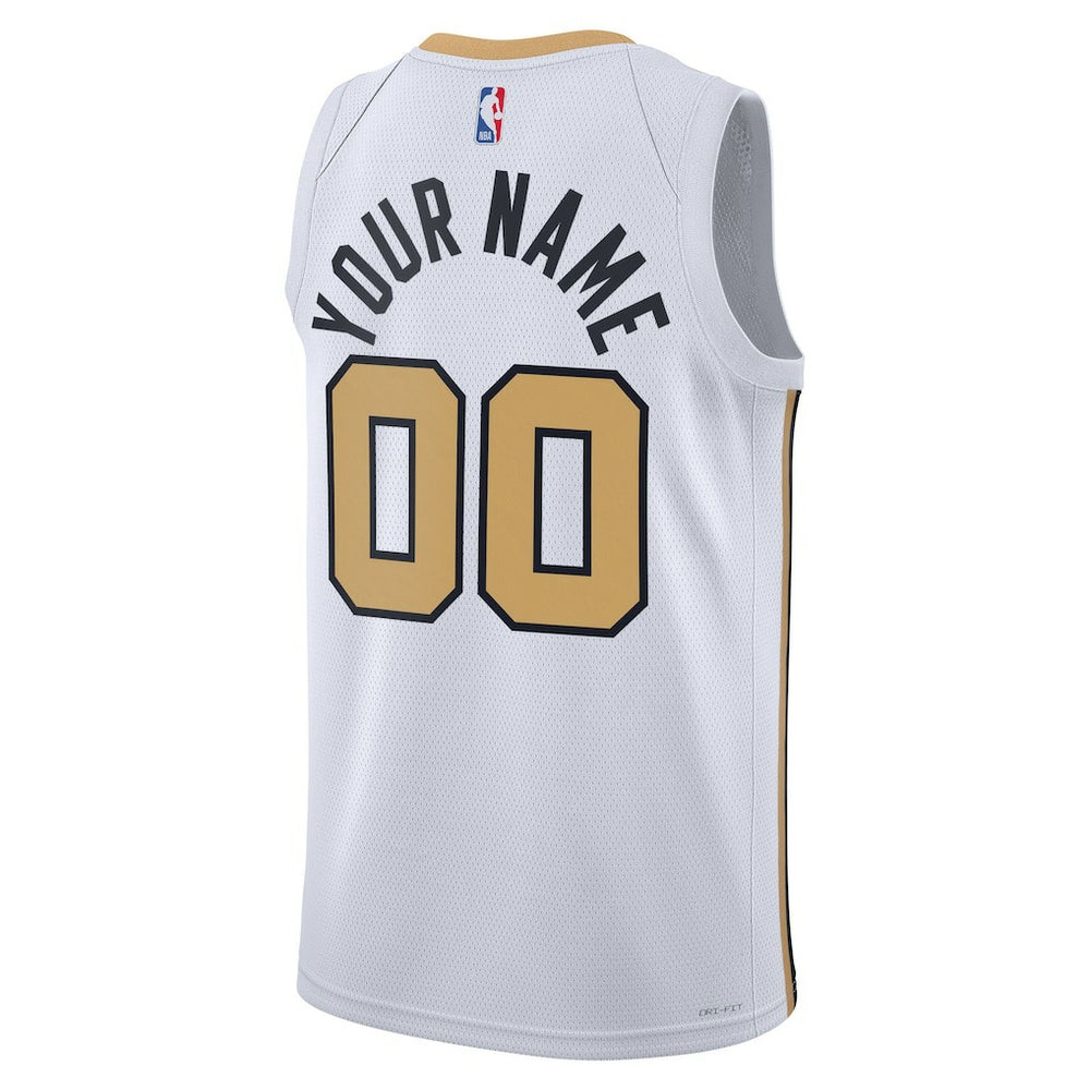 Nike Boston Celtics Unisex 2025/26 City Edition Swingman Custom Jersey White