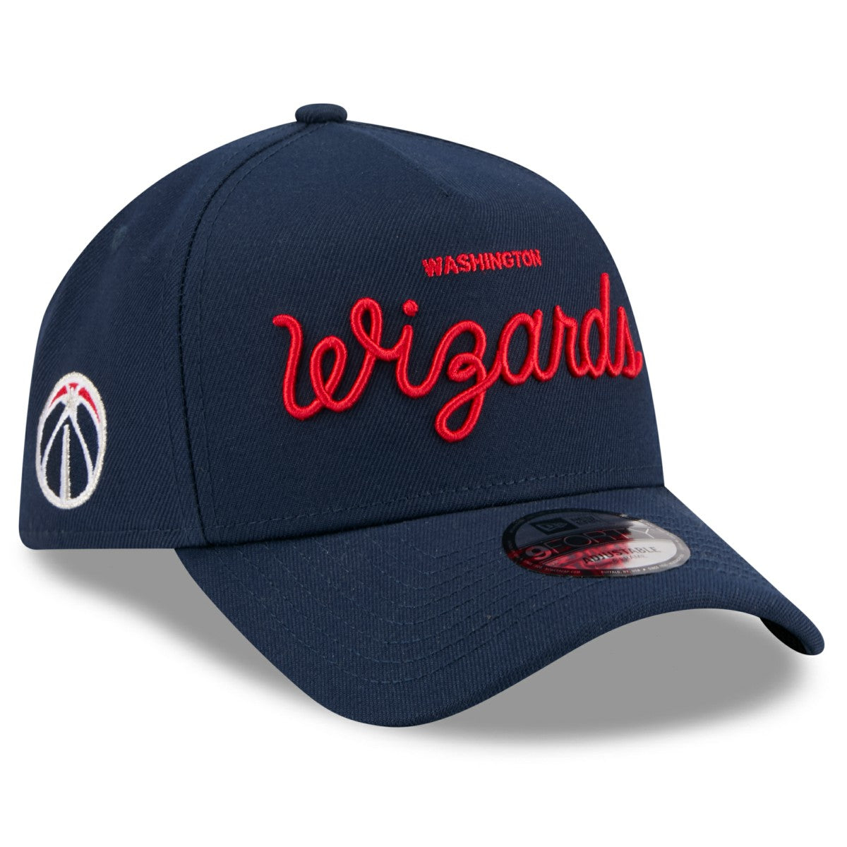 New Era Washington Wizards x Malbon Golf Unisex 9FORTY A-Frame Adjustable Hat Navy