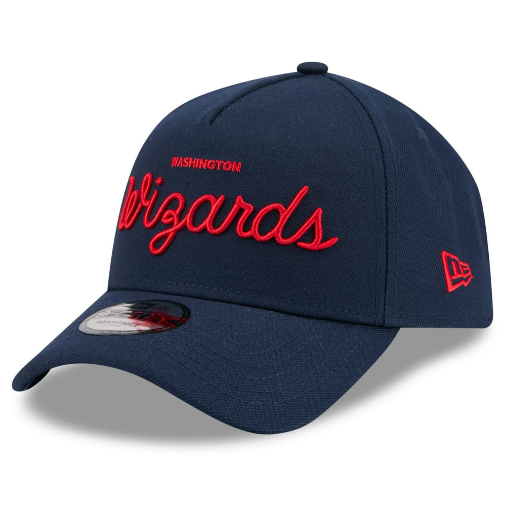 New Era Washington Wizards x Malbon Golf Unisex 9FORTY A-Frame Adjustable Hat Navy
