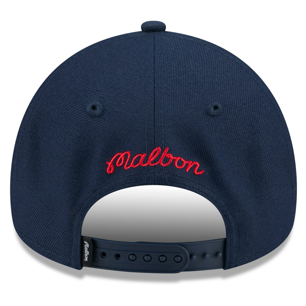 New Era Washington Wizards x Malbon Golf Unisex 9FORTY A-Frame Adjustable Hat Navy