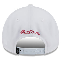 New Era Miami Heat x Malbon Golf Unisex 9FORTY A-Frame Adjustable Hat White
